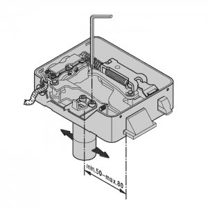 Nelle serrature elettriche Viro l'entrata si può regolare con una semplice operazione. 