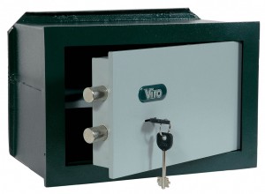 A wall safe, which can be recognised by the fins at the rear.