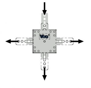 Serratura corazzabile 1.8252.4 Viro multipunto per porte basculanti